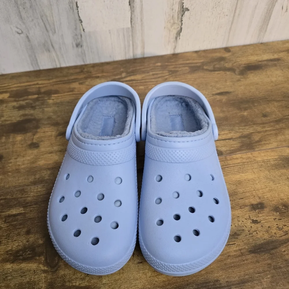 CROCS Sky Blue Slide Slippers Mens Size 9 Womens Size 11